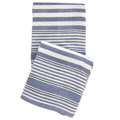 Rugby Stripe Denim Throw - Our Boat House