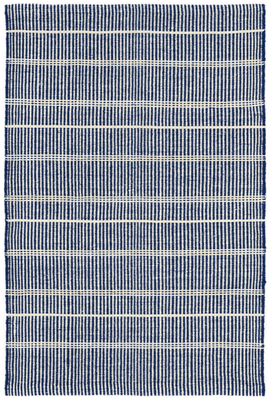 Samson Navy Handwoven Indoor/Outdoor Rug - Our Boat House