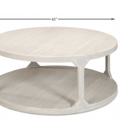 San Juan Beach Coffee Table - White Wash - Our Boat House