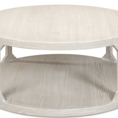 San Juan Beach Coffee Table - White Wash - Our Boat House