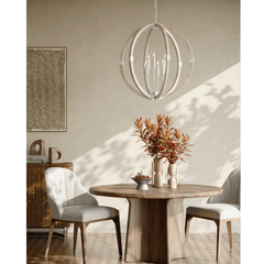 Sebastian Sandstone Orb Chandelier - Our Boat House