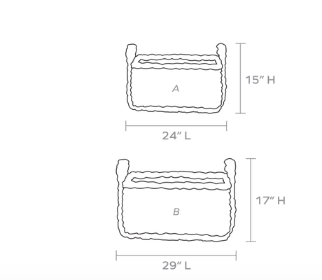 Sebring Rectangular Nesting Baskets s/2 - Our Boat House