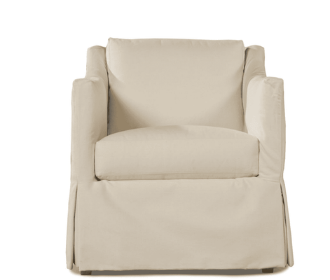 South Seas II Outdoor Slipcovered Swivel Lounge Chair - Our Boat House