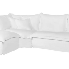 St. Lucia 3pc Slipcovered Sectional w/RAF Sofa