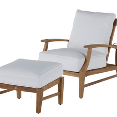 Cape Cod Ottoman - Natural Teak