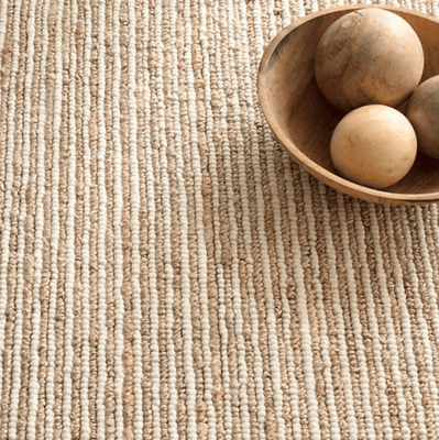 Twiggy Natural Woven Jute & Wool Rug - Our Boat House