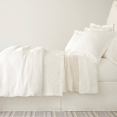 Washed Linen Sham - Ivory - Our Boat House