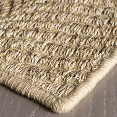 Wave Natural - Woven Sisal Rug - Our Boat House