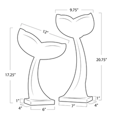 Whale Tail Pair - Our Boat House