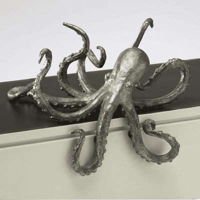 Octopus Pewter Shelf Decor