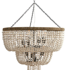 Arya Ivory Beaded Chandelier