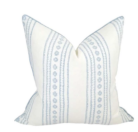 Blue stripe clearance pillow