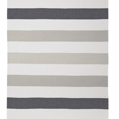 Walker's Point Cotton & Linen Day Blanket - Two Colorways Throw Dove Gray/Oyster/Deep Navy 