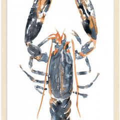 Watercolor Lobster II - Framed Art Art 
